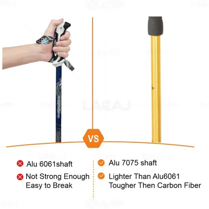XATP Aluminum Flip Lock Aircraft-Grade Mountain Trekking Pole for Hiking: Reliable Quality and Durability