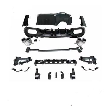 ริมฝีปาก diffuser ด้านหลังสไตล์ AMG พร้อมท่อหางสำหรับ Mercedes C-Class W206 2022