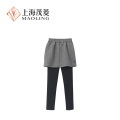 Pantalones largos elegantes con falda pantalón para mujer