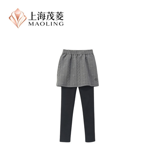 Pantalones largos elegantes con falda pantalón para mujer