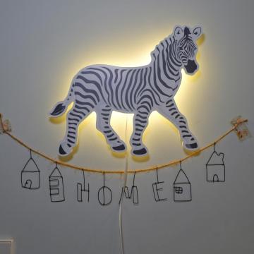 Multiple Purpose Zebra Decoration Wall Light For Indoor