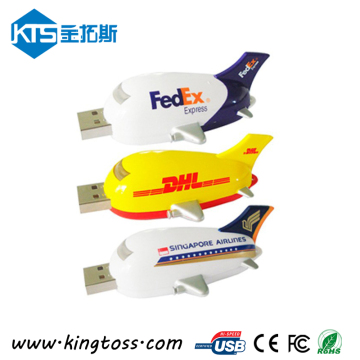 Plastic Plane Flash Drive with Custom Logo for Gift (KTS0101)