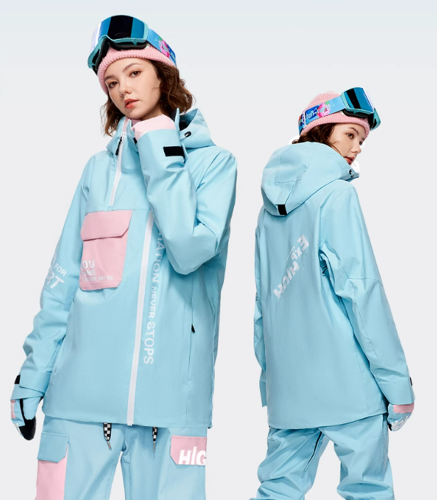 Snowboard clothing women's jacket double board