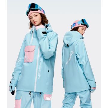 Snowboard clothing women's jacket double board