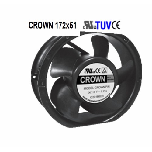 Crown 172x51 waterproof centrifugal Industrial cooling