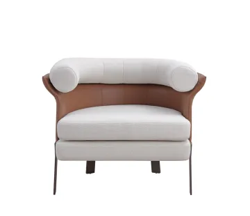 Metal Frame Formed Curved Board Living Room Chairs
