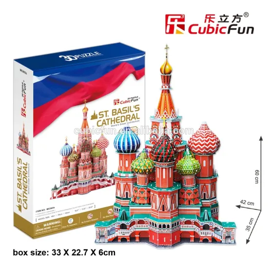 St.Basil's Cathedral 3d puzzle Educational kid toy
