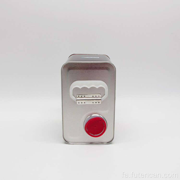 قوطی قلع فلزی شیمیایی با درپوش دهانه