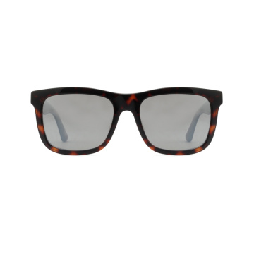 Square Uv400 Men Nylon Polarized Shades Acetate Sunglasses