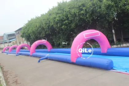 exciting hill slide inflatable slip slide wet slide