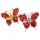 Red Jasper Butterfly Decoration Healing Crystal Chip Beads Ornament Home Decor Gifts