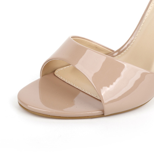 Wide Strap High Heel Sandals