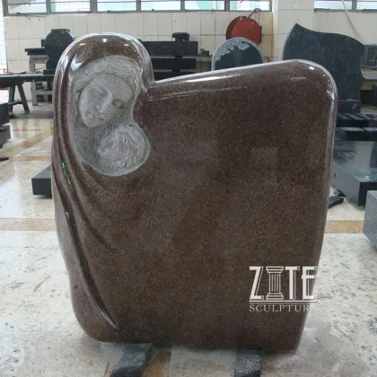 Best Detailed Carvings western style granite headstone