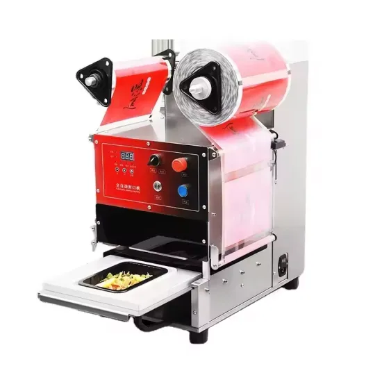 Electric Automatic Food Sealing Machine for Fast Meal Prep: Meat, Veg, Pizza
