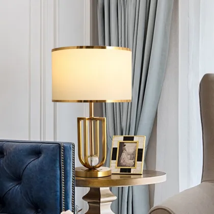 Golden Bedroom Bedside Lamp: Home Decor and Bedside Table Lamp Design