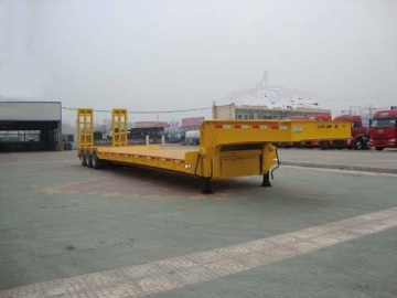 3 Axle LowBed Truck Semi Trailer For Sale