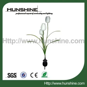 factory price nice design waterproof led solar tulip garden light