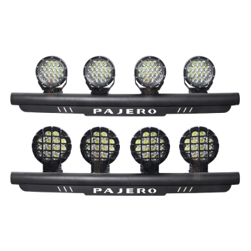 Front Bumper LED Grill Lights and Spotlight Bracket Modification Accessories for Mitsubishi Pajero Models V97, V93, V73