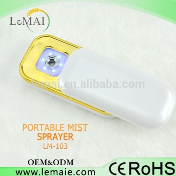 HOT!!! skin care product Handy Nano-Tech mini facial steamer with usb rechargeable