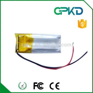 3.7v 60mah lithium battery 331124 rechargeable lipo battery with leads