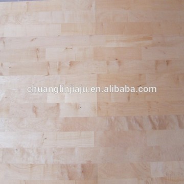 Flat surface anti-slip engineered maple wooden flooring