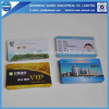 plastic PVC business cards with magnetic strip