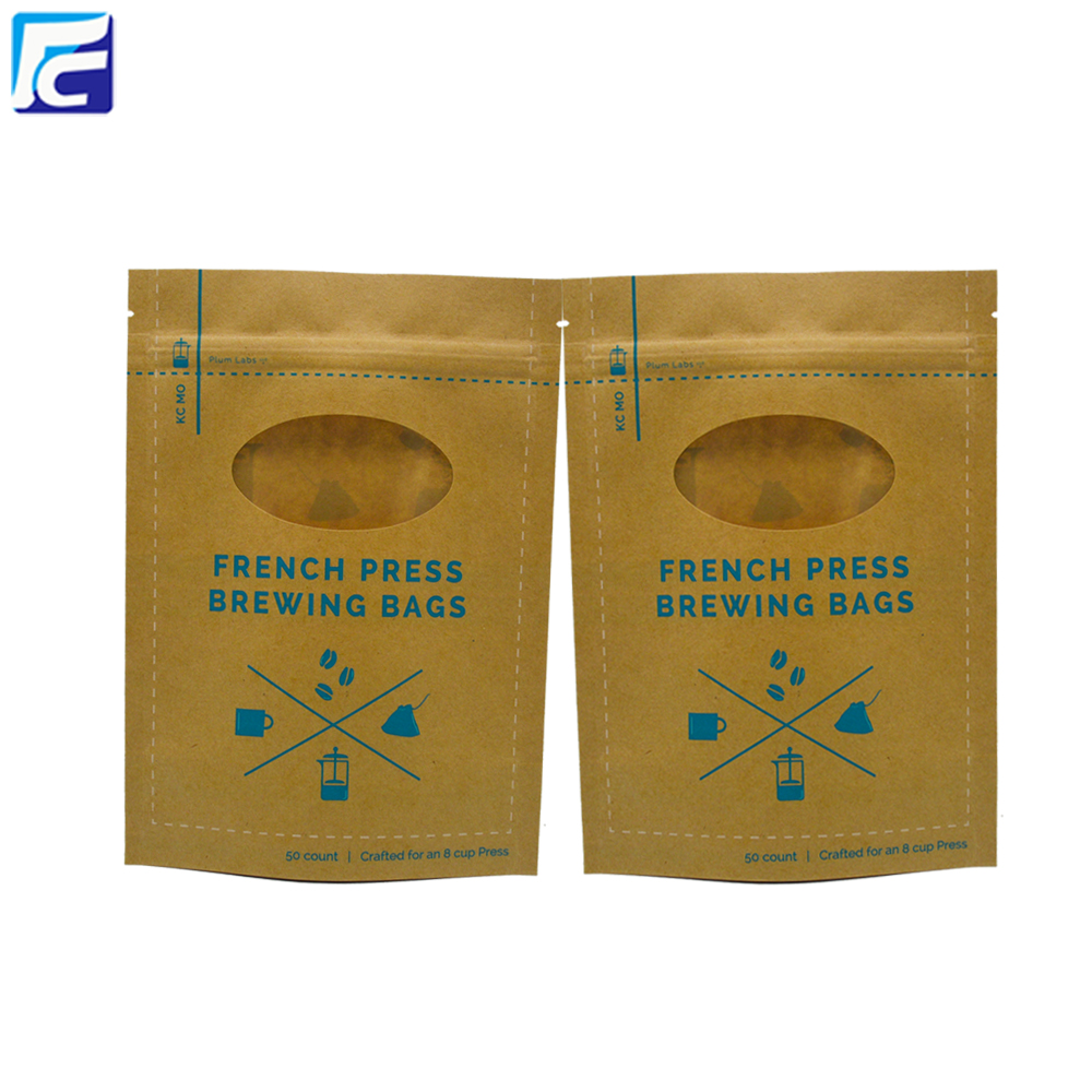 Custom Printed Chocolate Brown Packaging Bags