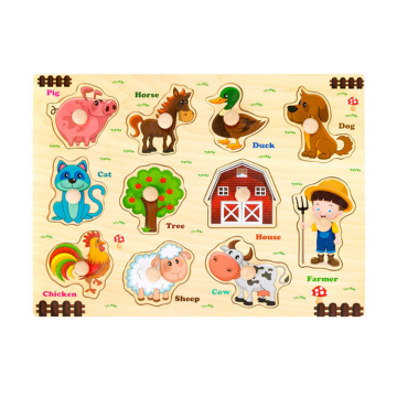 New Design: Animal Baby Gift Shape Puzzle - Wooden Toy for Kids