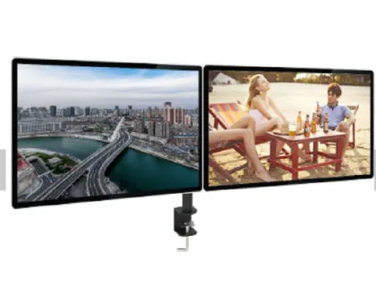 Dual Adjustable Computer Screen Arm Bracket Monitor Arm
