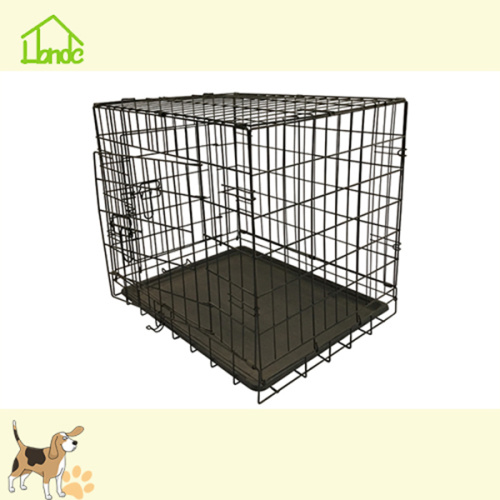 Folding metal dog carrier for easy assembly