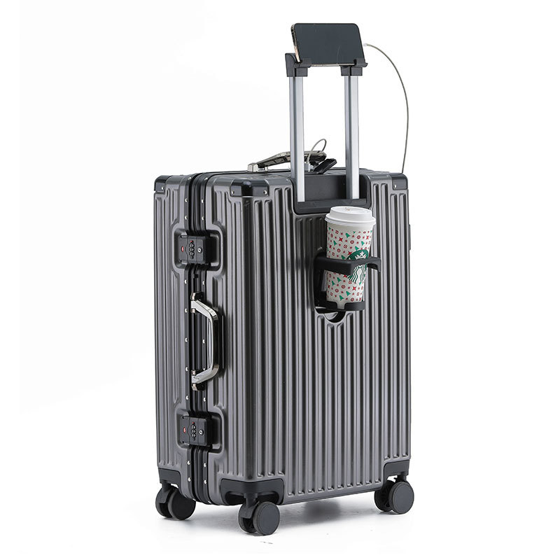 Multifunctional Luggage With Aluminum Frame