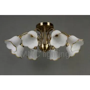 flower glass shade ceiling pendant lamp modern chandelie