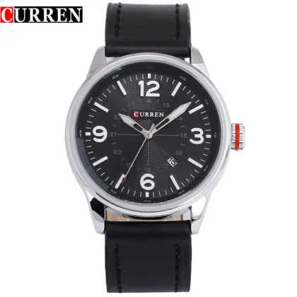 genuine leather strap watch hottest quartz watch