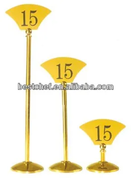 Heavy-duty stainless steel sector Table number stand