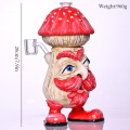 Colored Polymer Clay Glass PIPE, Handmade Keka 3D Cute Mushroom Old Man Bong, Boroside Girazi Hookah, Handmade Crafts