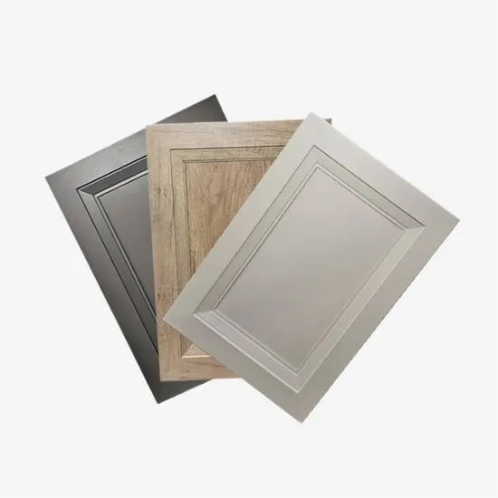 Modern Aluminum Kitchen Cabinet Doors with Glass Powder Coating
