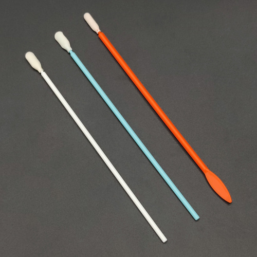 Custom design extended handle foam polyester esd swabs
