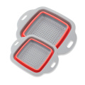 Colador plegable del colador de la cocina plegable 2PCS