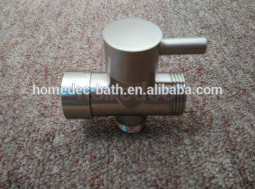 Brushed Nickel G1/2" 3/4" 3/4"T-adapter T valve for bidet sprayer