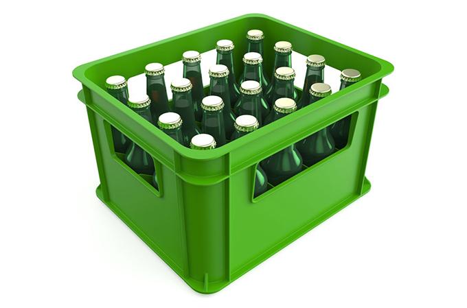 Molde de caja de portador de botella de inyección de plástico personalizado