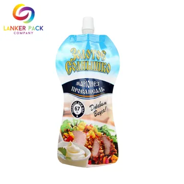 Custom Standing Food Packaging Bag With Spout