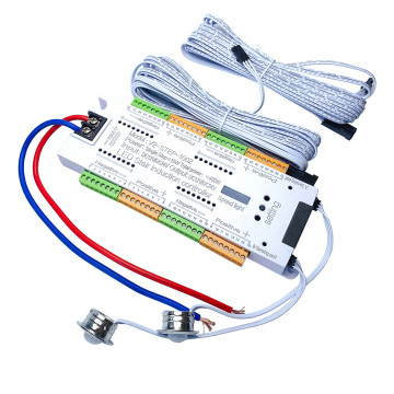 12V 24V स्वचालित 32 स्टेप स्ट्रिप स्मार्ट सीढ़ियाँ पीआईआर मोशन सेंसर के साथ लाइटिंग कंट्रोलर