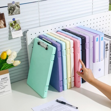 Wholesale Plastic A4 Clipboard with Storage Folder