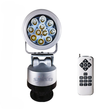 SASSO Radio Remote Remote Auto Rotation LED Searchlight untuk Ladang