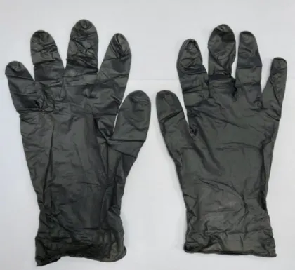 Black Nitrile gloves , Black nitrile work gloves