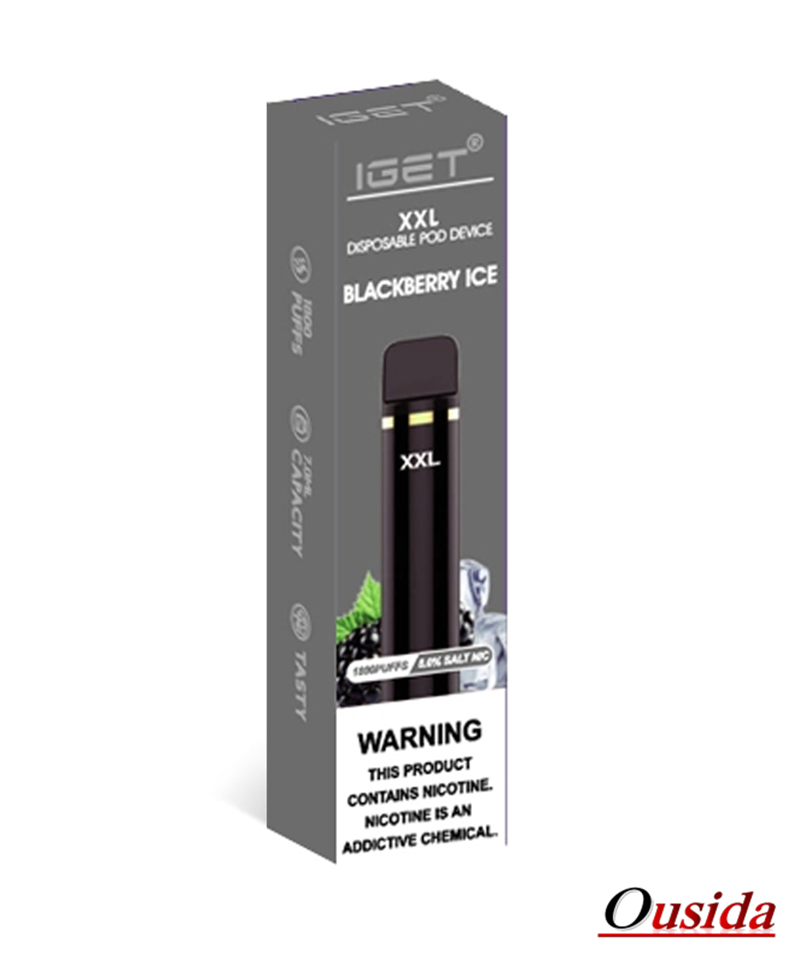 Disposição vape de 1800 puffs IGET XXL -5% NIC