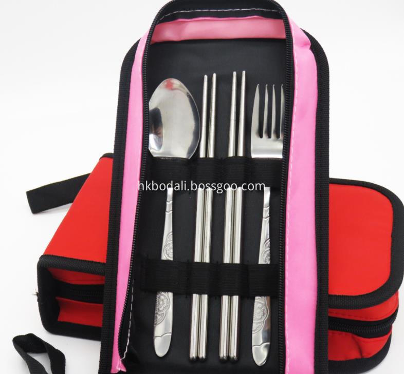 Portable Stainless Steel Fork And Spoon Tableware1