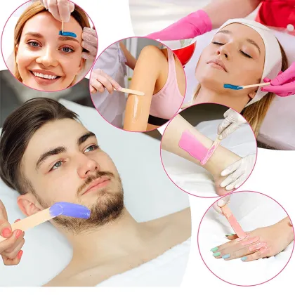 Professional Silicone Pink Folding Wax Heater for Paraffin Depilatory Wax