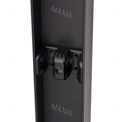 Black dual activity shower partition