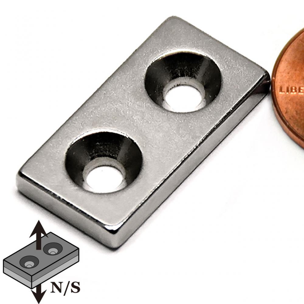 N42 Block Magnet 1x1/2x1/8" Neodymium Magnet